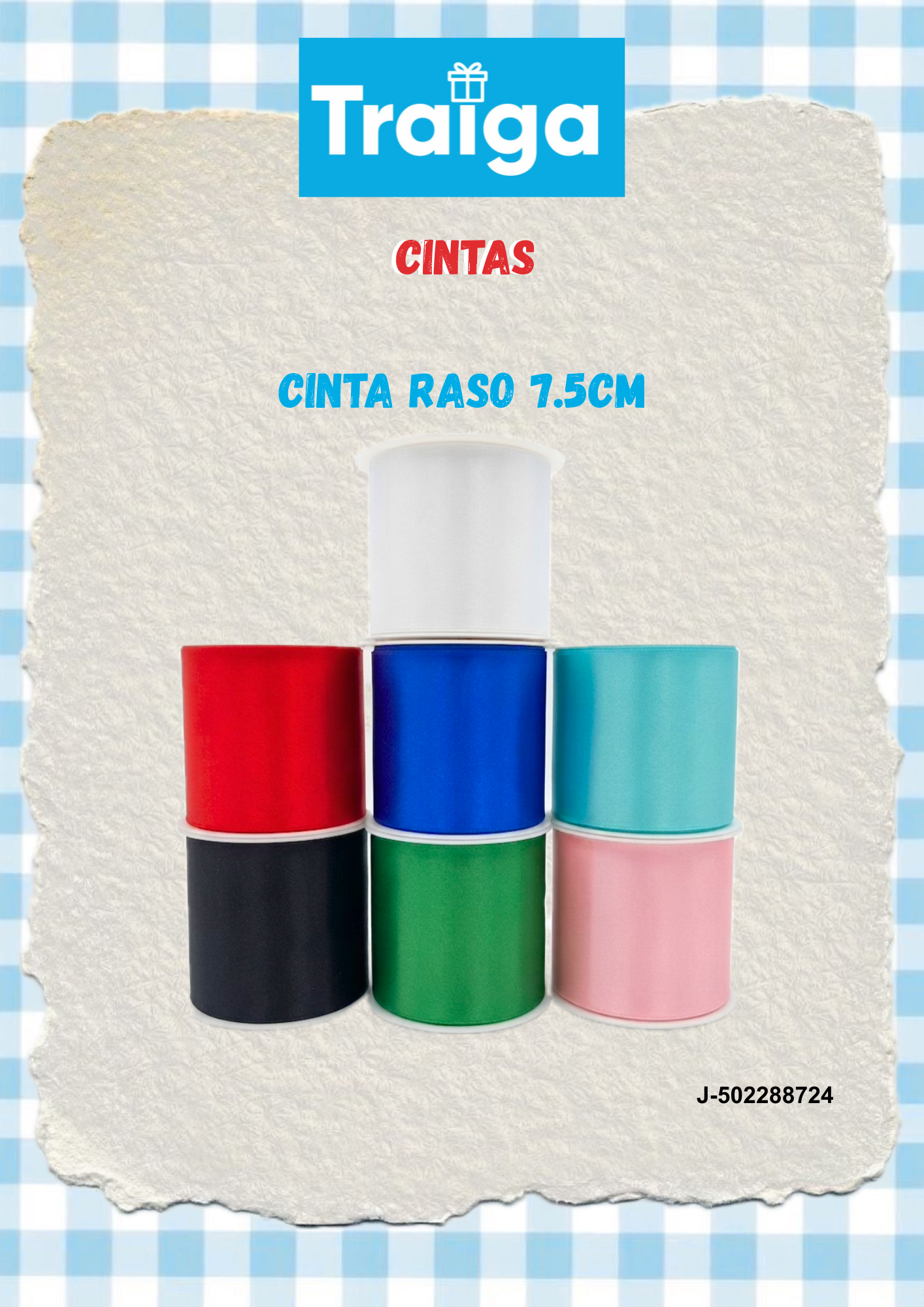 Cinta Rasso 7,5 cm